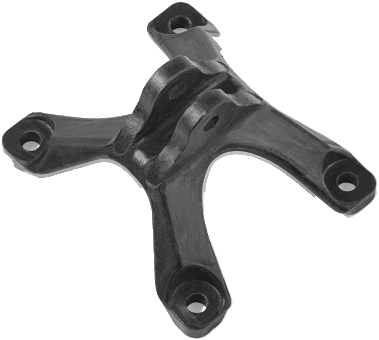 Molded carbon fiber structural bracket