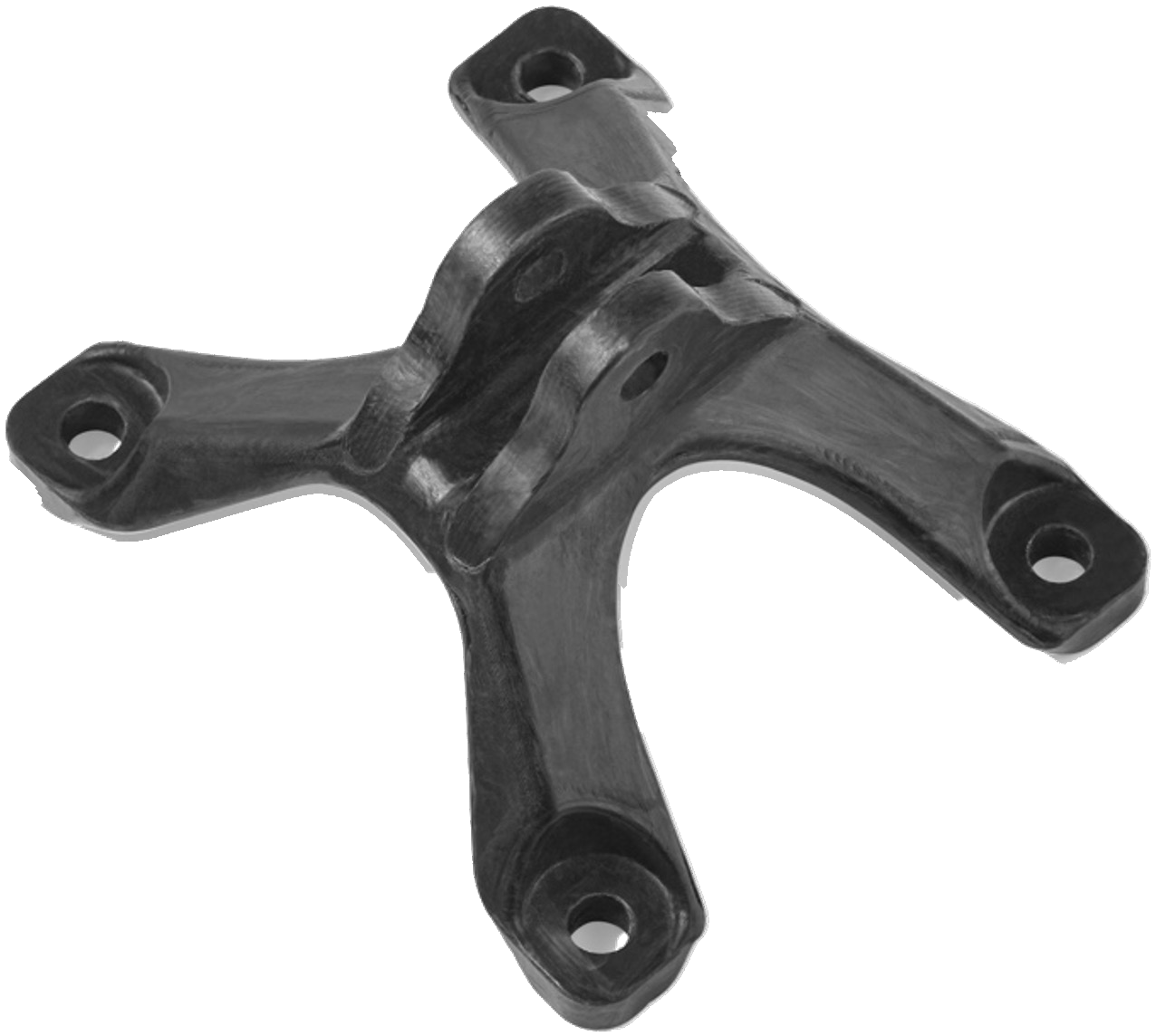 Molded carbon fiber structural bracket