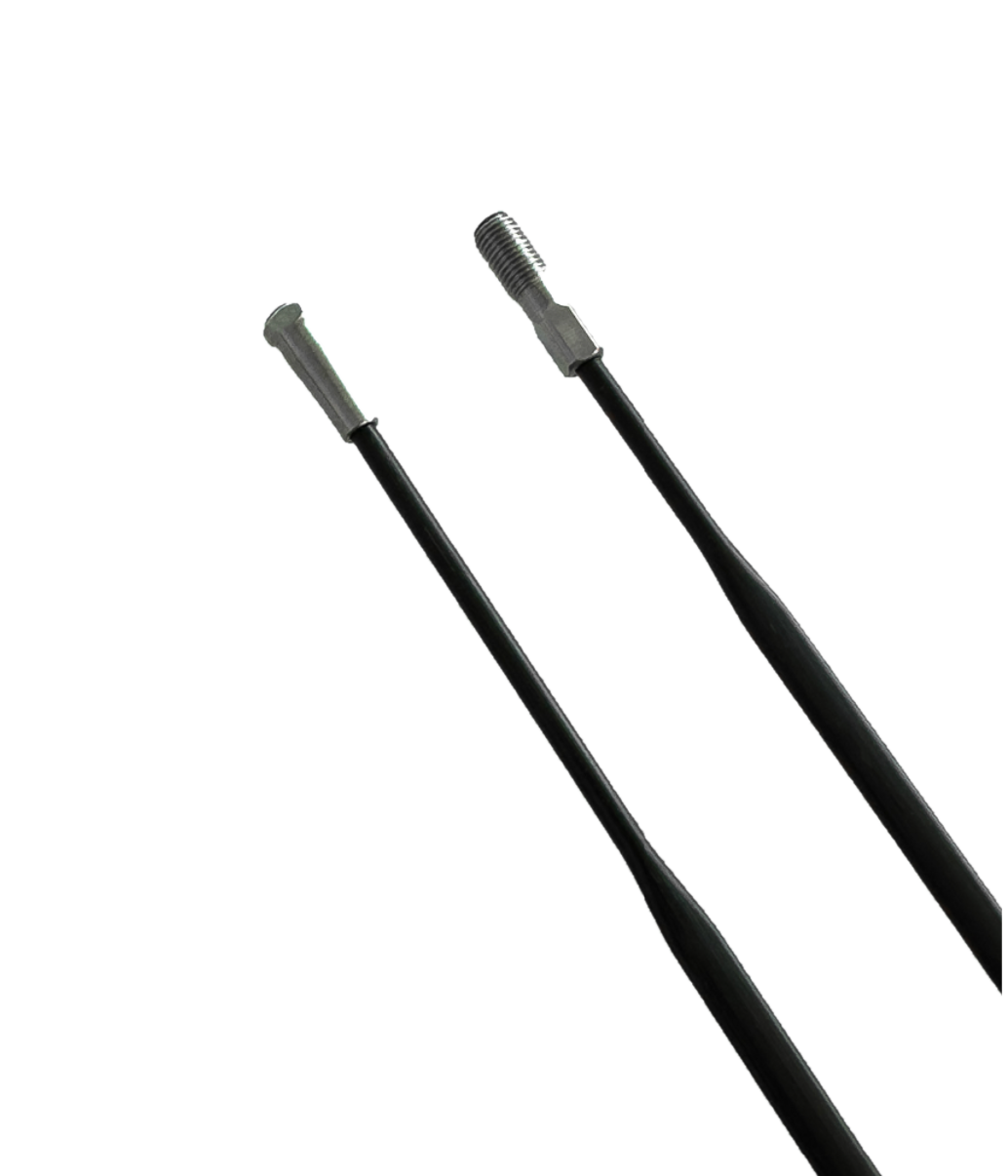 Two Arris carbon fiber bicycle spokes